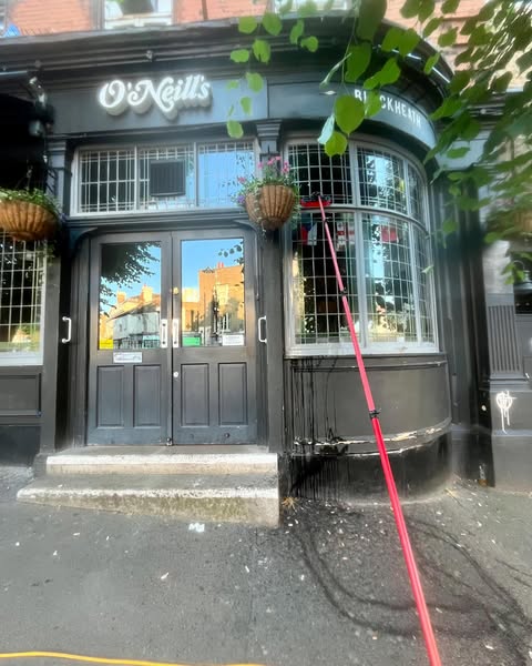 Pub window cleaning